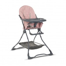Lorelli Bonbon Baby High Chair, rose leather