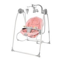 Lorelli Електрическа люлка-шезлонг 2 в 1 Tango, розова Lorelli Електрическа люлка-шезлонг 2 в 1 Tango, розова