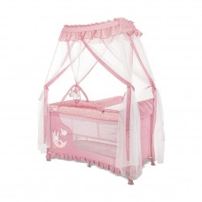 Lorelli Magic Sleep Baby Travel Cot, pink