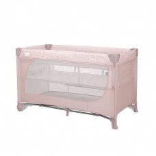 Lorelli Moon Hug 2 Layers Baby Travel Cot, pink Lorelli Moon Hug 2 Layers Baby Travel Cot, pink