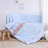 Lorelli Bedding Set Smile, Train blue