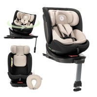 Lorelli Детски стол за кола Concord Pro i-Size Isofix 360 (40-150 см), бежов