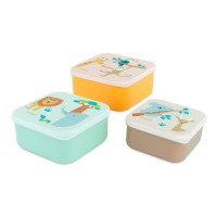 Miniland Snackbox-3 Jungle lunch boxes Miniland Snackbox-3 Jungle lunch boxes