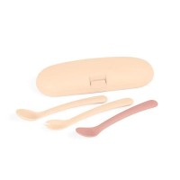 Miniland Комплект 2 броя лъжички и виличка с кутия Valencia