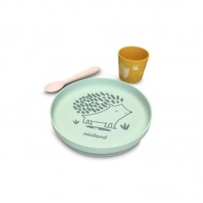 Miniland Силиконов комплект за хранене Forest