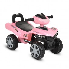 Moni Детска кола за яздене и бутане ATV No Fear, розова Moni Детска кола за яздене и бутане ATV No Fear, розова