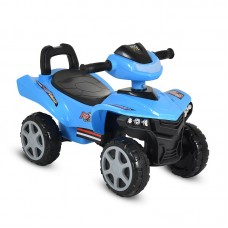 Moni Детска кола за яздене и бутане ATV No Fear, синя Moni Детска кола за яздене и бутане ATV No Fear, синя