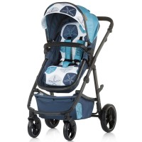 Chipolino Baby stroller and carry cot 2 in 1 Milo marine blue