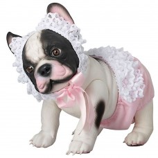 Asi Lily Bulldog with Pink White Lace 32 cm
