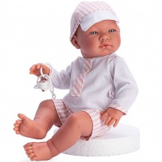 Asi Кукла-бебе Пабло с лятно костюмче и шапка