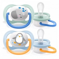 Philips Avent Ultra Air pacifier 0-6m Elephant-Penguin