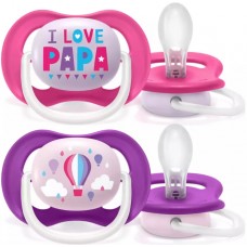 Philips Avent Ultra Air pacifier 6-18m, Girl