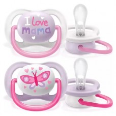 Philips Avent Ultra Air pacifier 0-6m, Girl