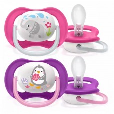Philips Avent Ultra Air pacifier 6-18m, Girl Elephant