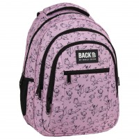 Back Up School Backpack O28 Pink Fox
