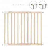 Badabulle Deco Pop Extendable Safety Gate, Pressure Fit or Screws, Natural