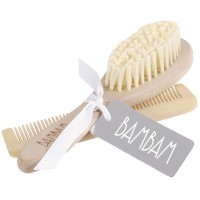 Bam Bam Wooden Brush and Comb Set
