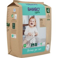 Bambo Nature Eко пелени тип гащи, Pants L, 7-12кг, 20 броя, размер 4 Bambo Nature Eко пелени тип гащи, Pants L, 7-12кг, 20 броя, размер 4
