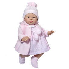 Asi Кукла-бебе Коке с розова плетена рокля