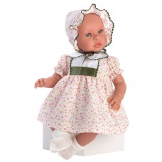 Asi Кукла-бебе Лея с шапка и рокля на цветя