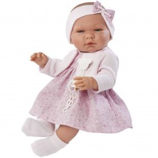 Asi Кукла-бебе Мария с розова рокля и плетена жилетка