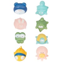 Badabulle Baby Bath Toys Pastel, set of 8 Badabulle Baby Bath Toys Pastel, set of 8