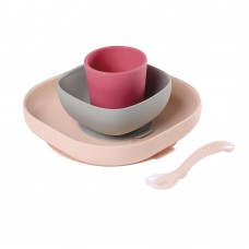 Beaba Silicone Meal Set pink