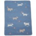 David Fussenegger Бебешко одеяло Juwel 70x90 Кученца, Синьо