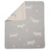 David Fussenegger Бебешко одеяло Juwel 70x90 Кученца, Сиво