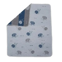 David Fussenegger Бебешко одеяло Juwel 70x90 Таралеж и Охлювче, Синьо David Fussenegger Бебешко одеяло Juwel 70x90 Таралеж и Охлювче, Синьо