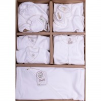 Bio Baby Newborn Baby Set 9 pieces 100% organic cotton, Ecru Bio Baby Newborn Baby Set 9 pieces 100% organic cotton, Ecru