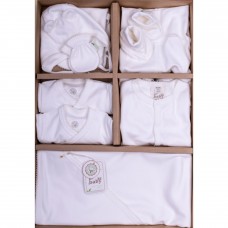 Bio Baby Newborn Baby Set 9 pieces 100% organic cotton, Ecru