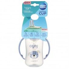 Training Cup with Soft Silicone Spout 320 ml Cute Animals Blue Training Cup with Soft Silicone Spout 320 ml Cute Animals Blue