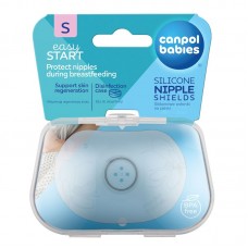 Canpol Силиконови протектори за зърна Easy start, размер S, 2 броя 