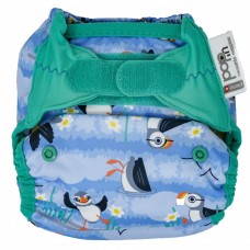 Close Parent Pop-in Single Printed Reusable Nappy Wrap Puffin Close Parent Pop-in Single Printed Reusable Nappy Wrap Puffin