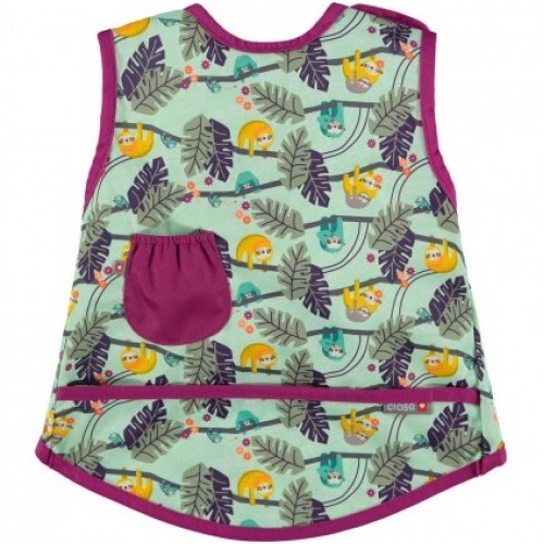 Bibs Close Parent Stage Sleeveless Coverall Bib Sloth