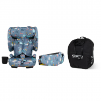 Cosatto On The Go i-Size Travel Car Seat, Itchy feet sky