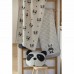 David Fussenegger Panda Bamboo Blanket Panda Bear, Grey