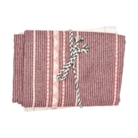 David Fussenegger Nizza Kids Summer Towel Ship Border Set of 2, pink