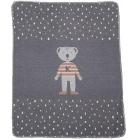 David Fussenegger Baby Blanket Juwel Koala Bear, Grey