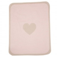 David Fussenegger Бебешко одеяло Juwel 70x90 Сърце розово