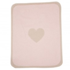 David Fussenegger Бебешко одеяло Juwel 70x90 Сърце розово