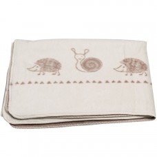 David Fussenegger Maja Organic Cotton Baby Blanket 100 х 150 cm Snail and Co Ecru