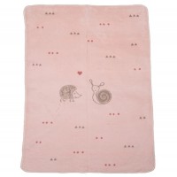 David Fussenegger Бебешко одеяло от органичен памук Maja Охлюв и Таралеж Розово