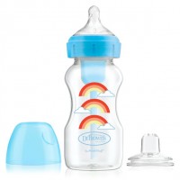 Dr.Brown's Sippy Bottle Starter Kit 270 ml Blue Rainbows