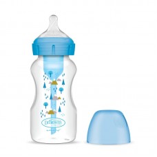 Dr.Brown's Options+ Wide-Neck Bottle 270 ml Blue Decor Dr.Brown's Options+ Wide-Neck Bottle 270 ml Blue Decor