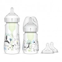 Dr.Brown's Комплект Шишета Wide-Neck Options+ PP Animals, 2 броя