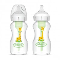 Dr.Brown's Wide-Neck Options+ Baby Bottle 270 ml, 2 pcs. Giraffe