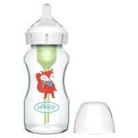 Dr.Brown's Стъклено шише Wide-Neck Options+ 270 ml Fox Dr.Brown's Стъклено шише Wide-Neck Options+ 270 ml Fox