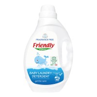 Friendly Organic Препарат за пране на бебешки дрехи - Без аромат, 2L Friendly Organic Препарат за пране на бебешки дрехи - Без аромат, 2L